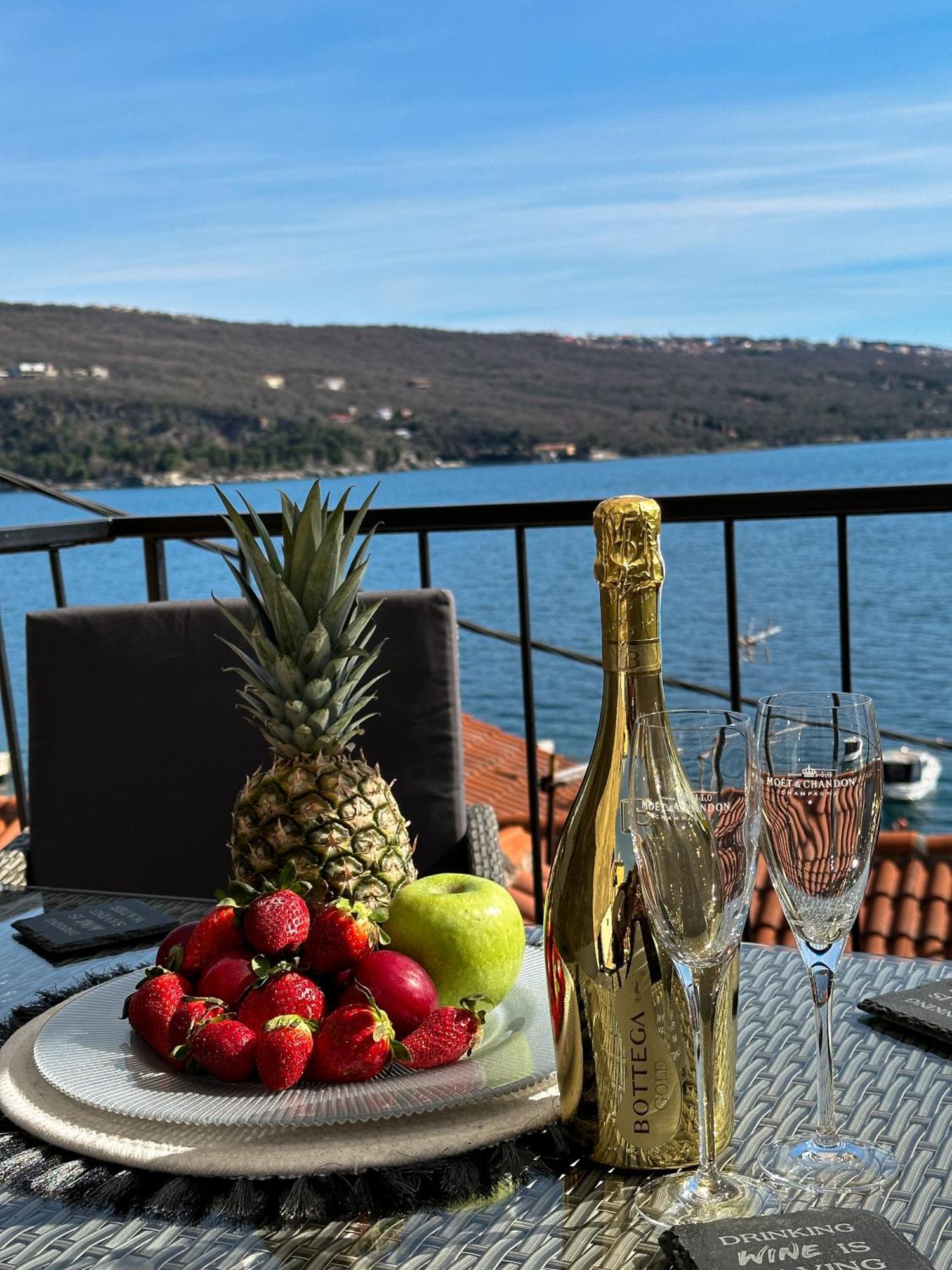 Villa Volos Apartment Karmen With Roof Terrace, Sea View, Free Private Parking オパティヤ エクステリア 写真
